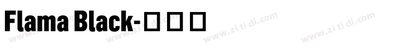 Flama Black字体转换